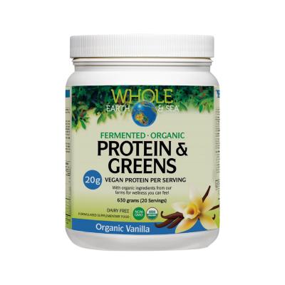 Whole Earth & Sea Organic Fermented Protein & Greens Vanilla 630g